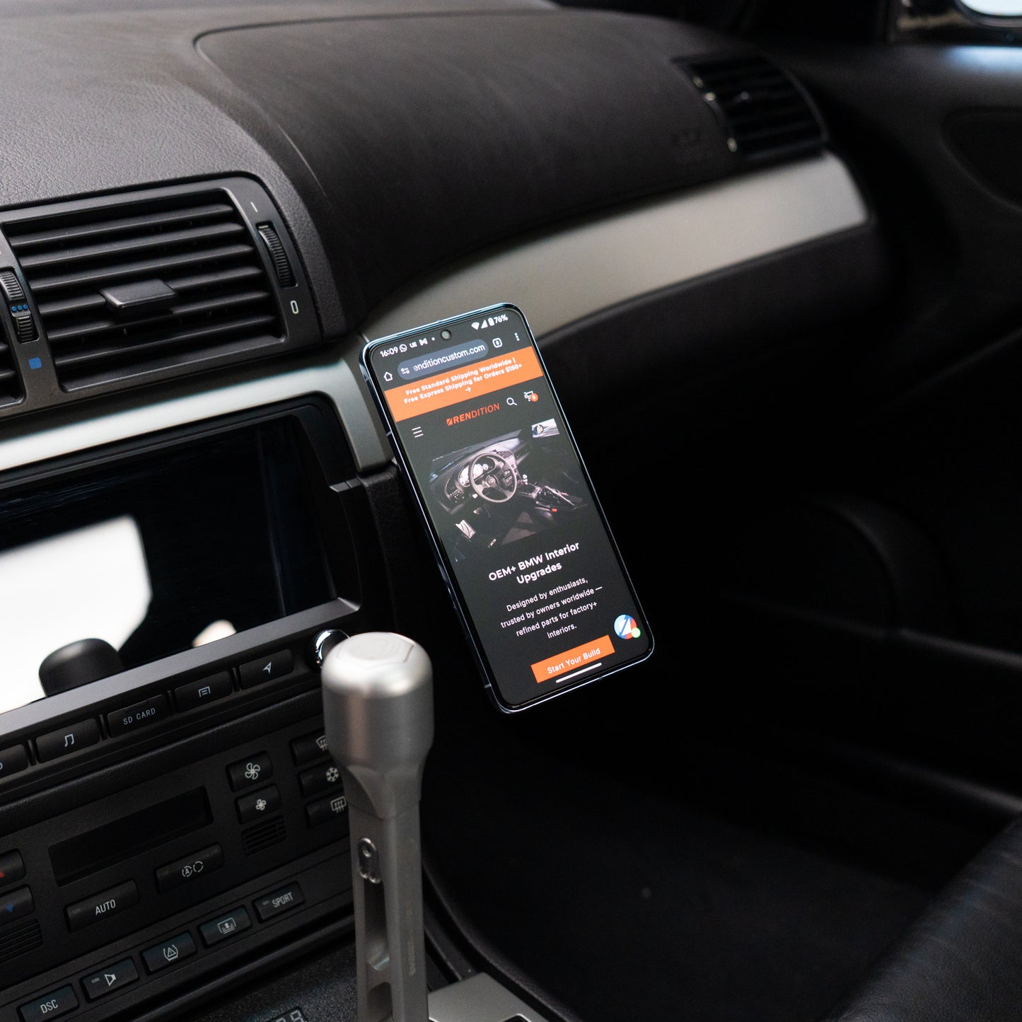 BMW E46 Phone Mount