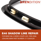 BMW E46 Shadowline Trim Repair Kit Repair V2 Window Trim Tabs