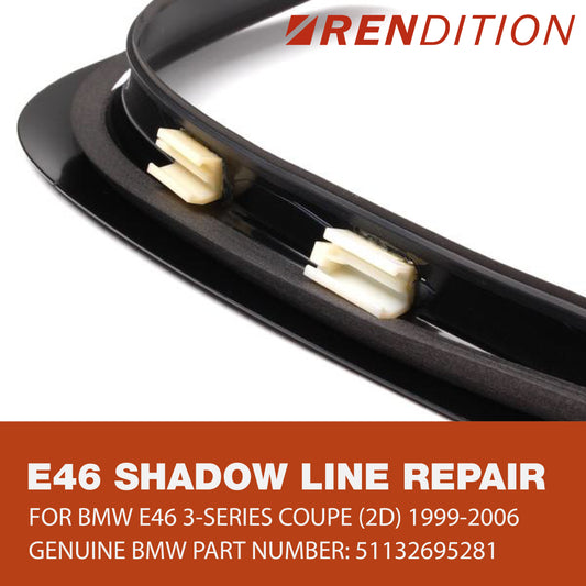 BMW E46 Shadowline Trim Repair Kit Repair V2 Window Trim Tabs