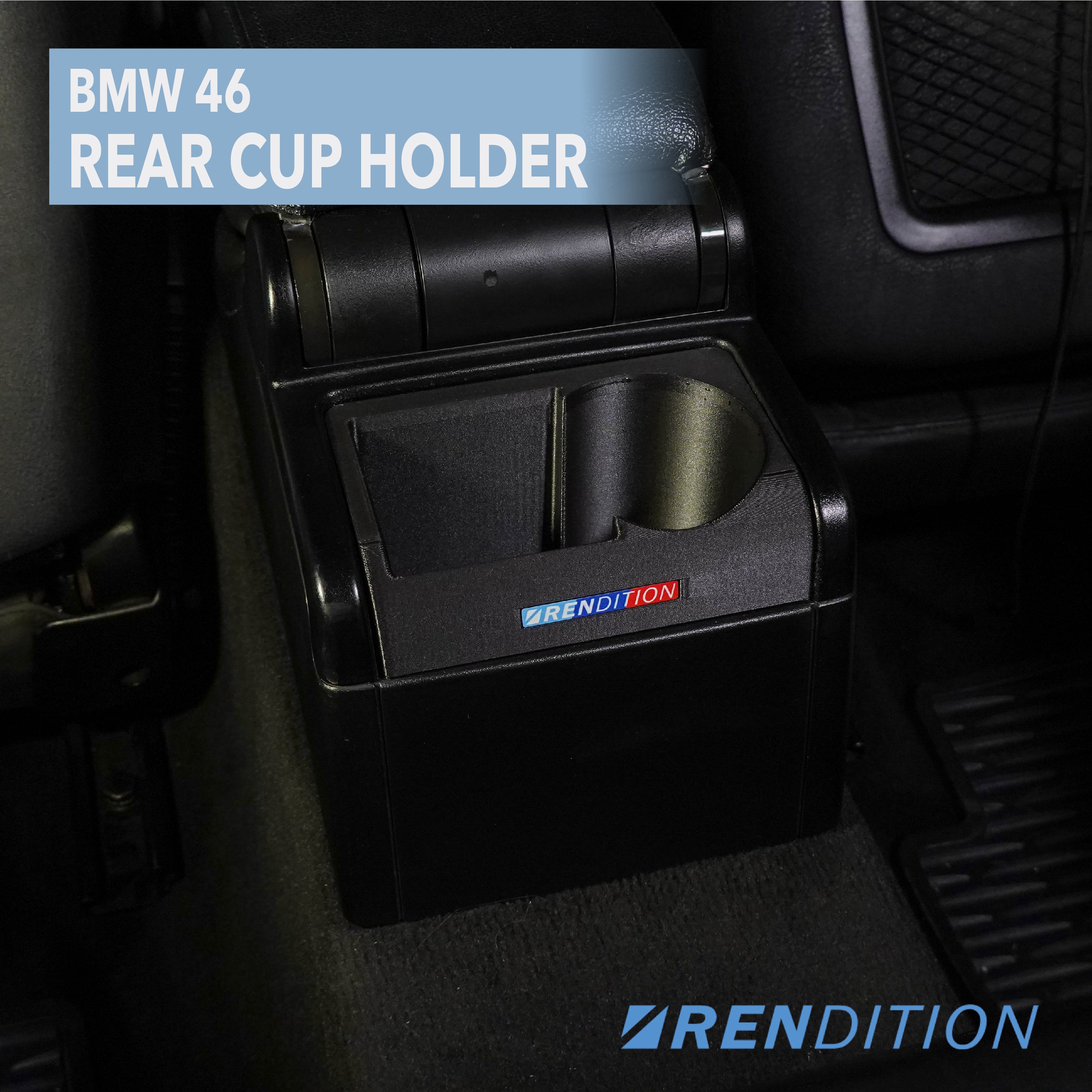 BMW E46 REAR CUP HOLDER V2