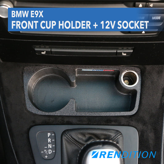 BMW E9X FRONT CUPHOLDER + 12V SOCKET