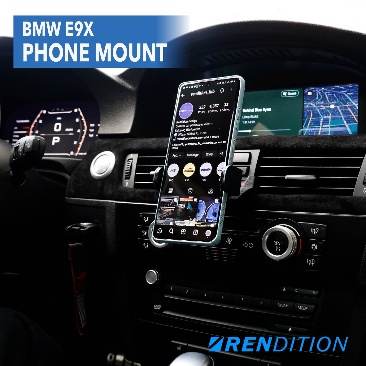 BMW E9X PHONE MOUNT