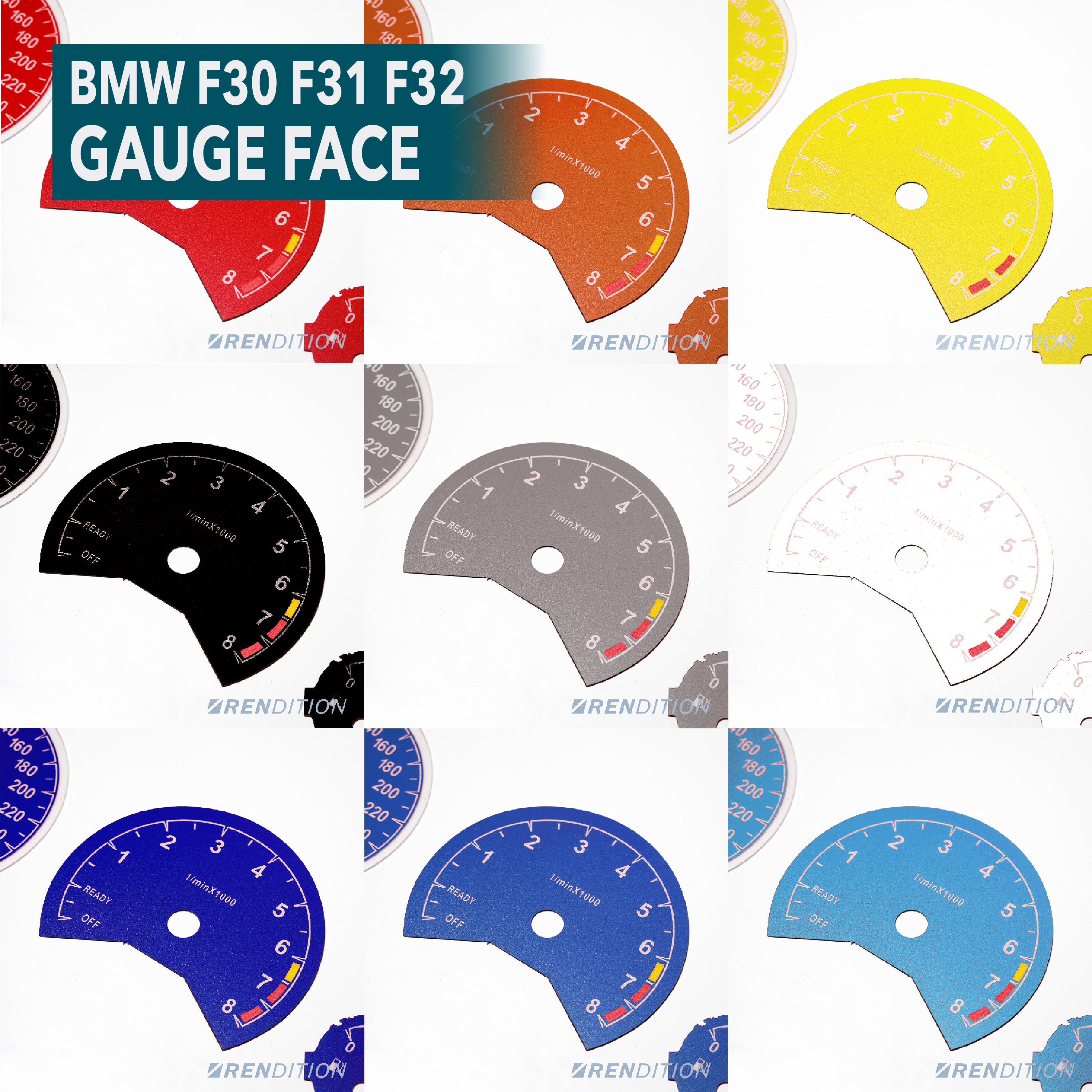 BMW F30 F31 F32 GAUGE FACE