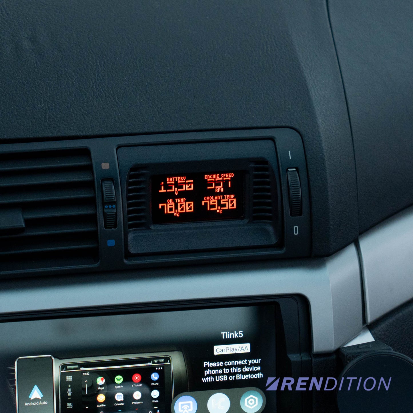 Rendition Gauge.S – Center Vent Digital Gauge for BMW E39 & E46