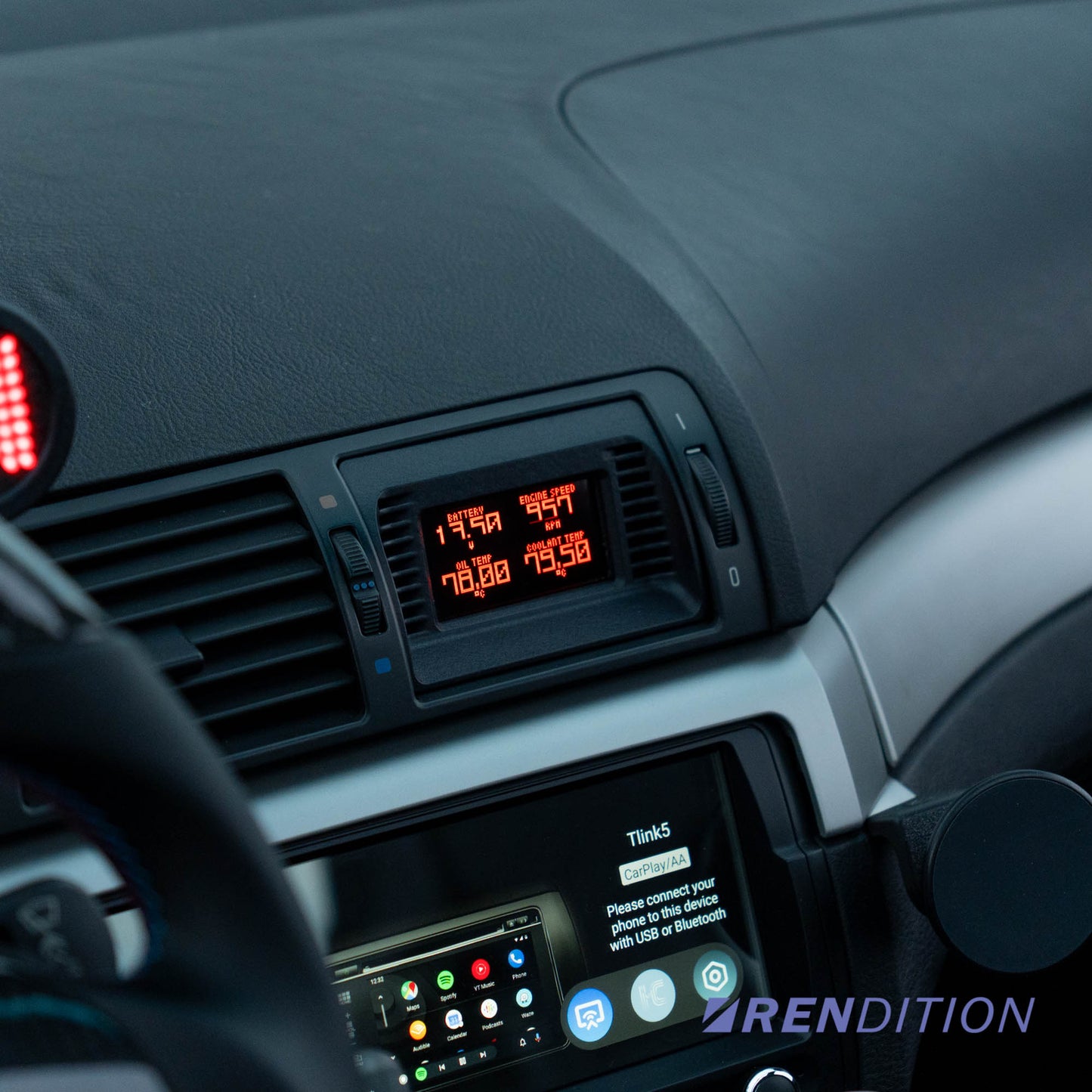 Rendition Gauge.S – Center Vent Digital Gauge for BMW E39 & E46