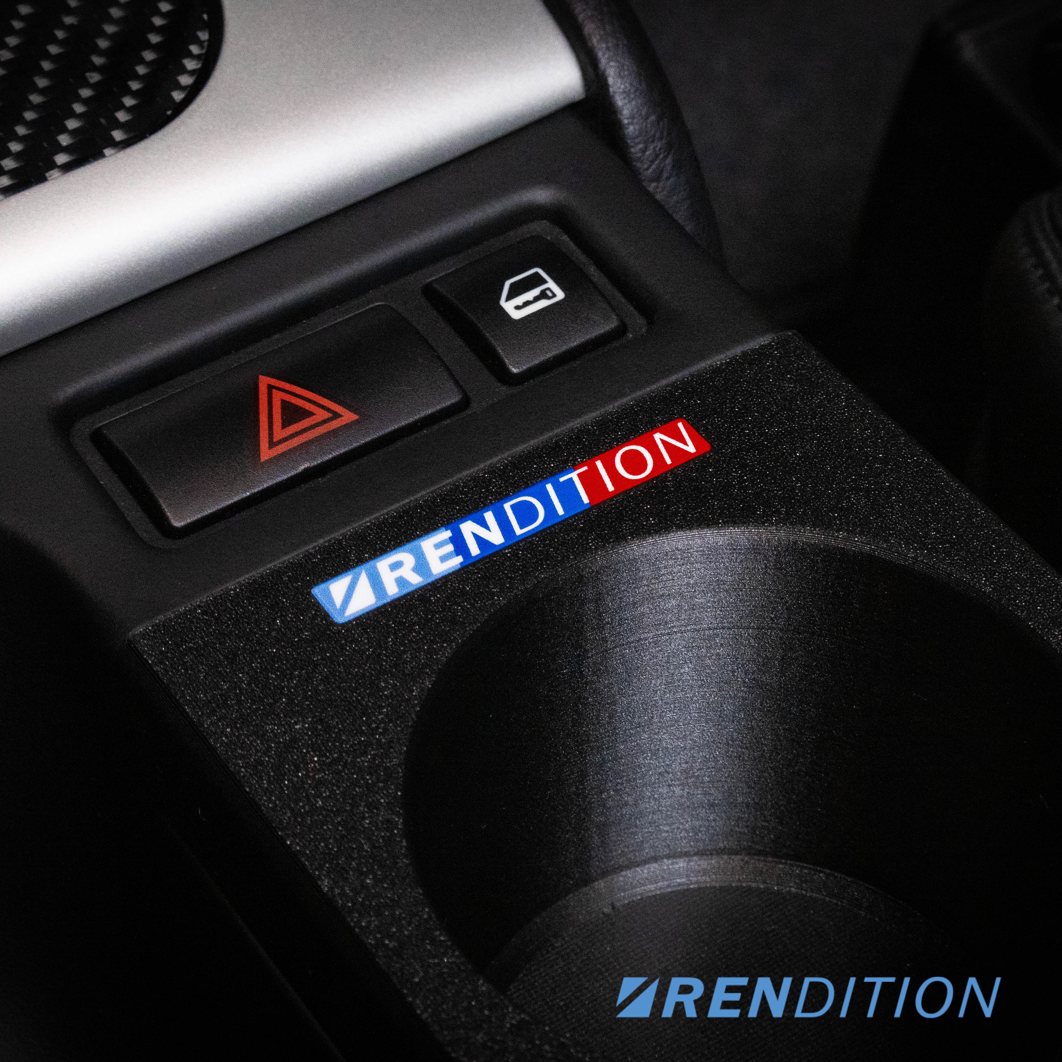 BMW E46 Front Cup Holder V3 – Dual 72mm | OEM Texture | Secure Fit