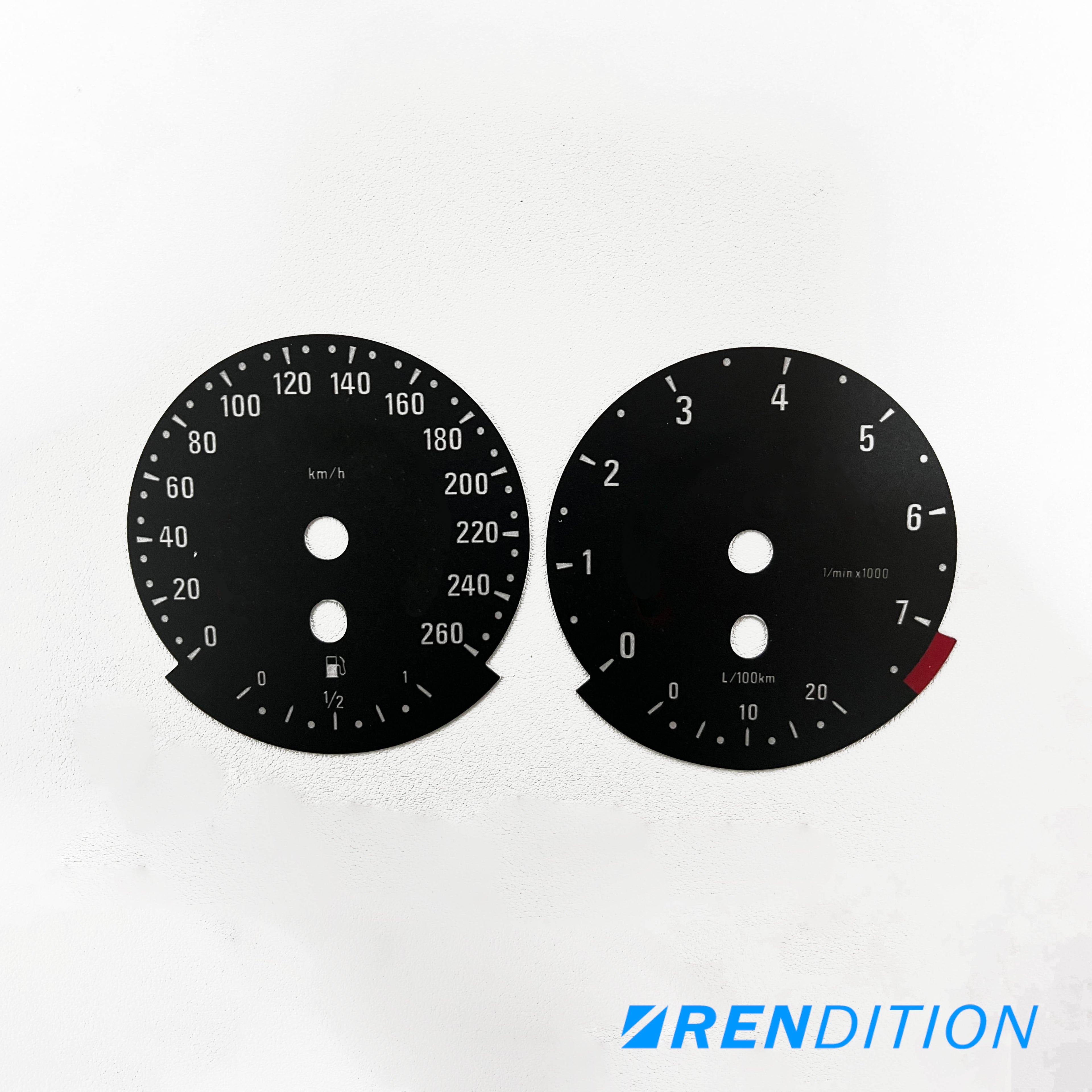 BMW E9X GAUGE FACE / GAUGE OVERLAY FOR 318, 320, 323, 325,328, 330, 335, M3