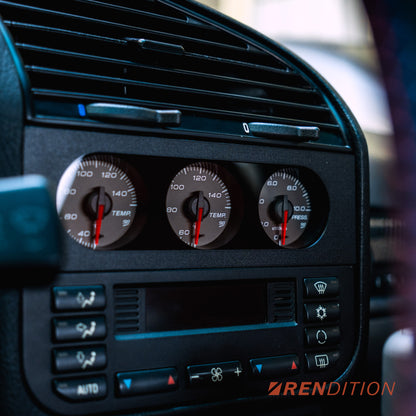 BMW E36 Triple Gauge Kit by Rendition