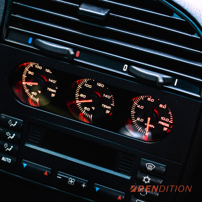 BMW E36 Triple Gauge Kit by Rendition