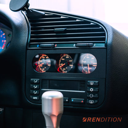 BMW E36 Triple Gauge Kit by Rendition