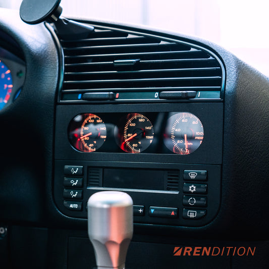 BMW E36 Triple Gauge Kit by Rendition