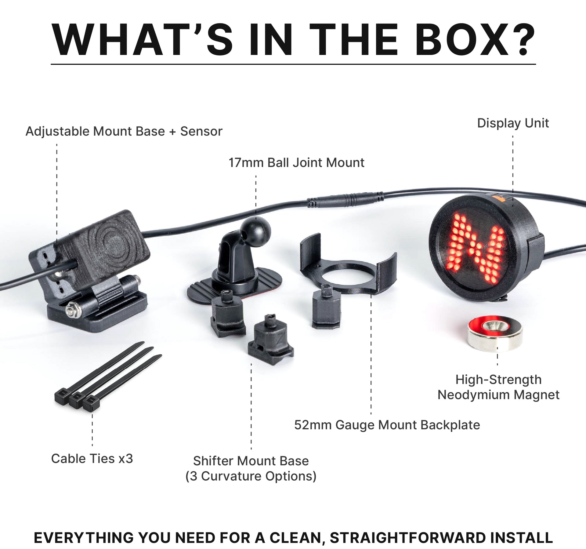 Rendition ShiftView™ Universal Digital Gear Display | Works with All ...