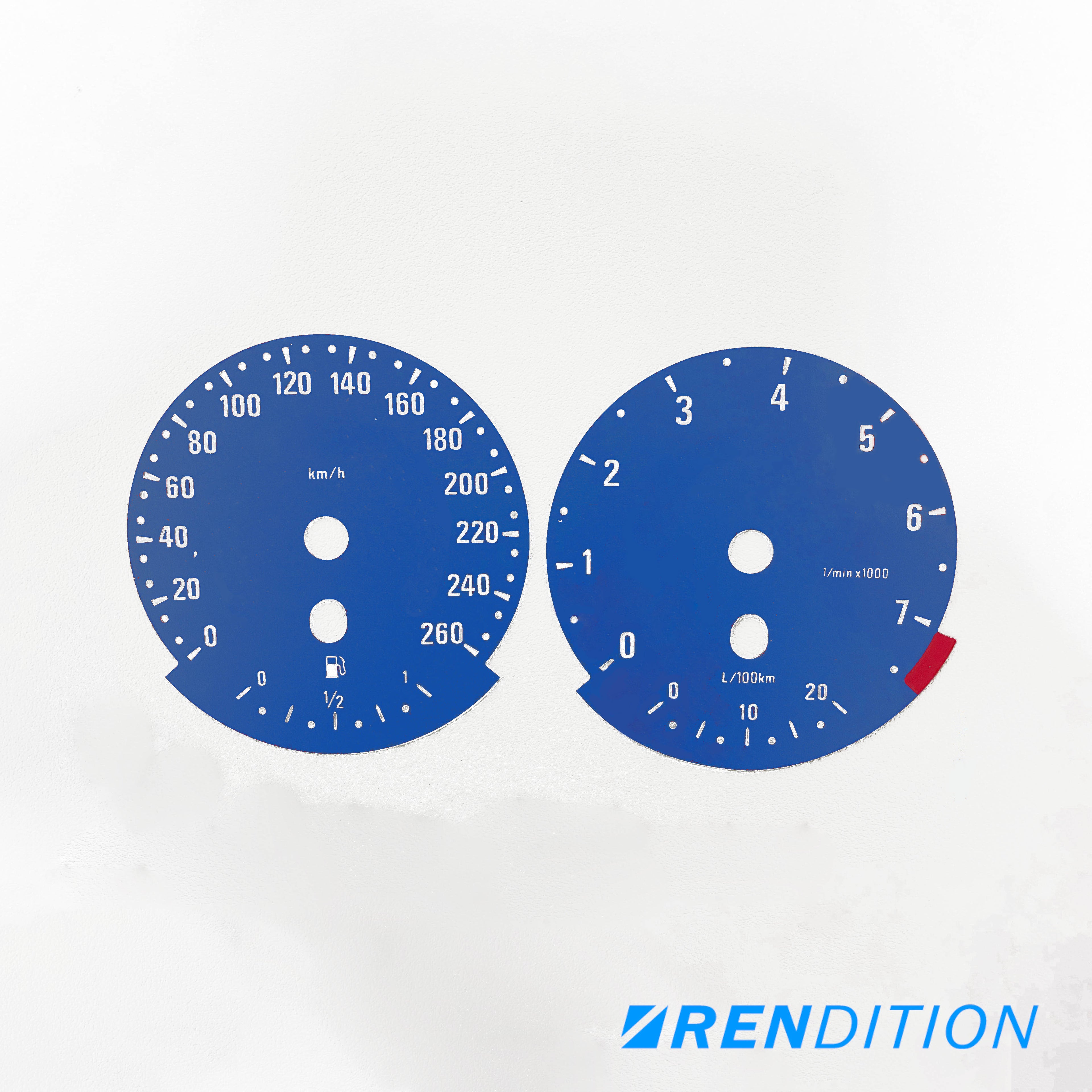 BMW E9X GAUGE FACE / GAUGE OVERLAY FOR 318, 320, 323, 325,328, 330, 335, M3
