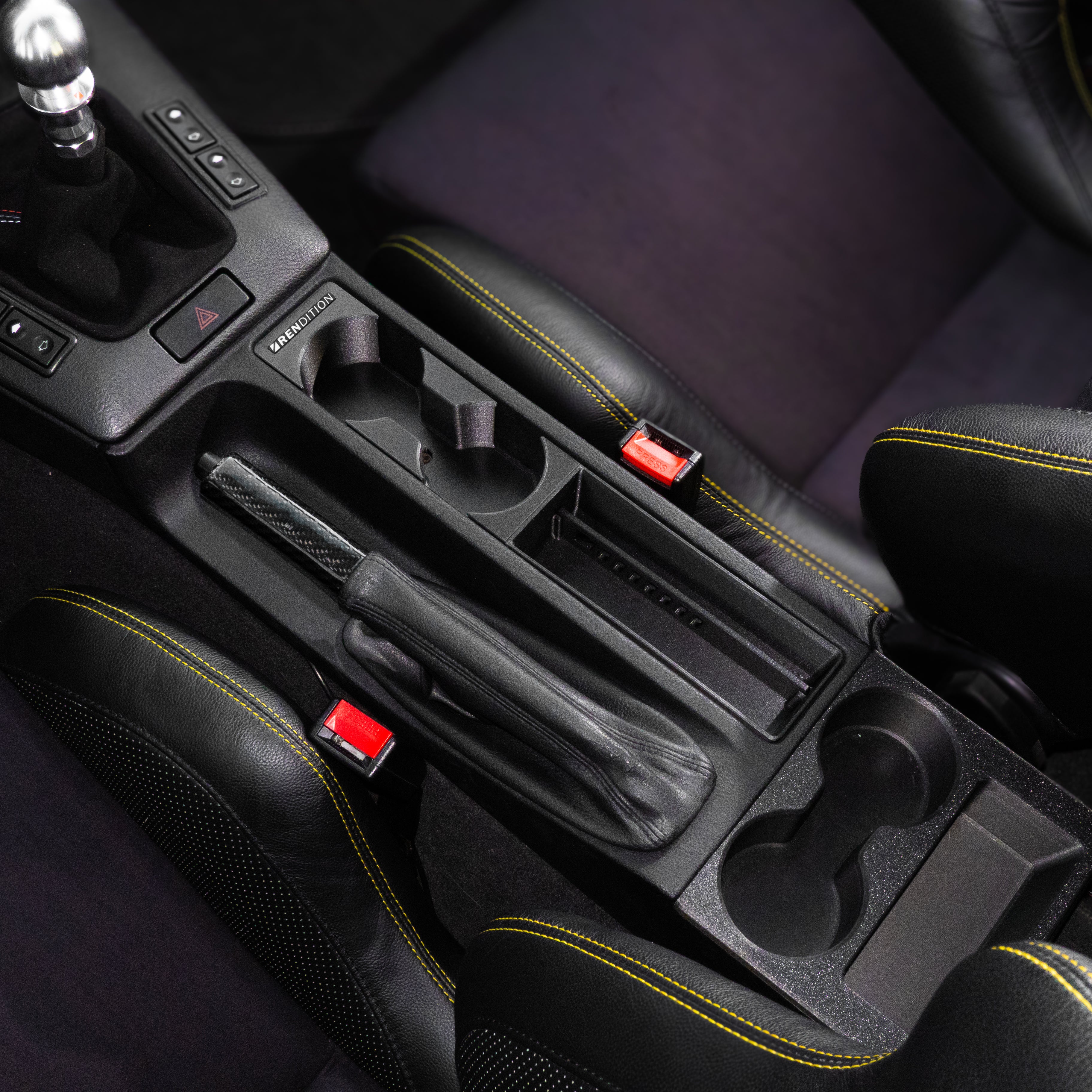 BMW E36 ashtray replacement front cup holder with phone storage MAX Reversed MAX fits Stanley tumblers