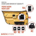 BMW E36 Door Card Tab Repair Kit for Coupe, Sedan, Touring, and Convertible
