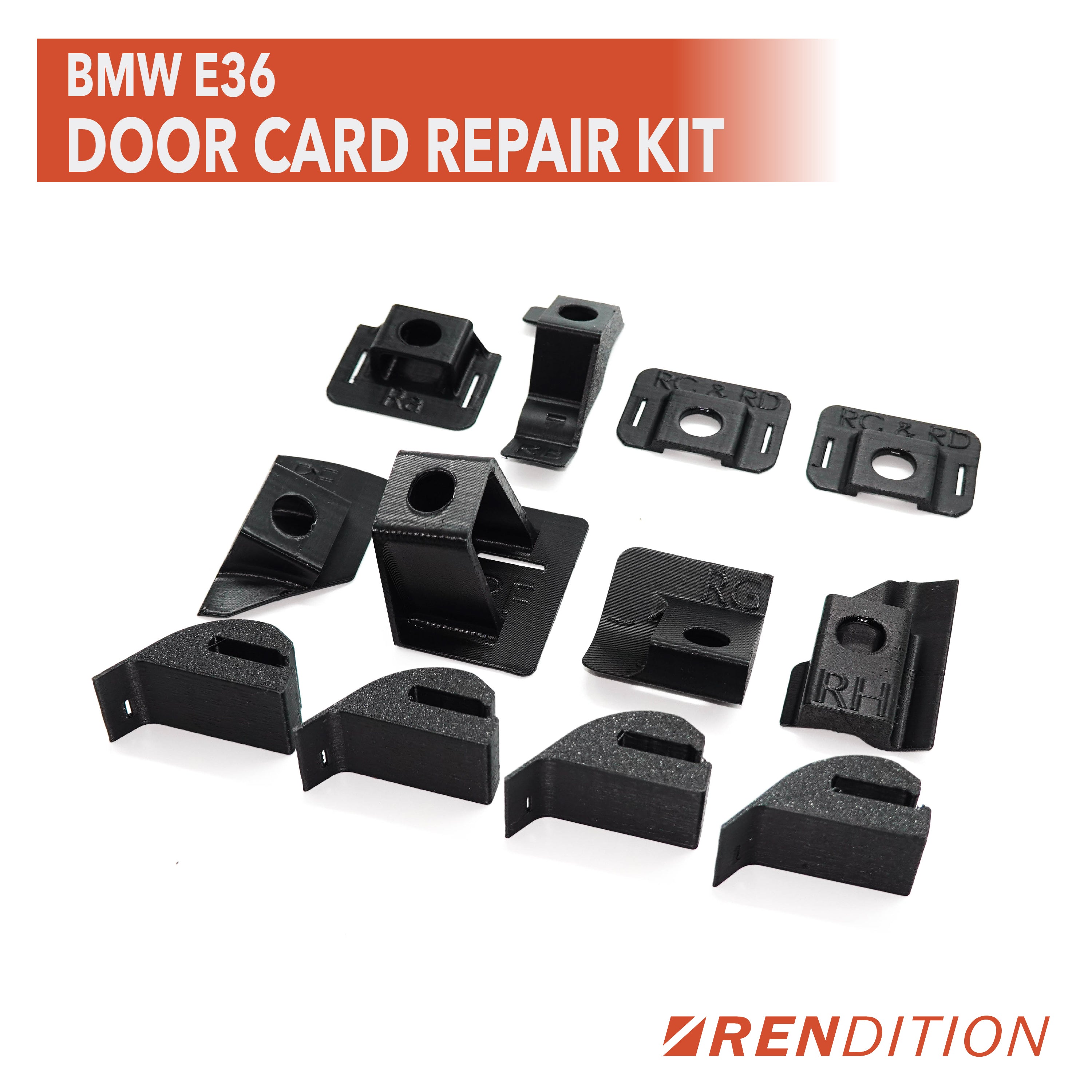 BMW E36 Door Card Tab Repair Kit for Coupe, Sedan, Touring, and Convertible