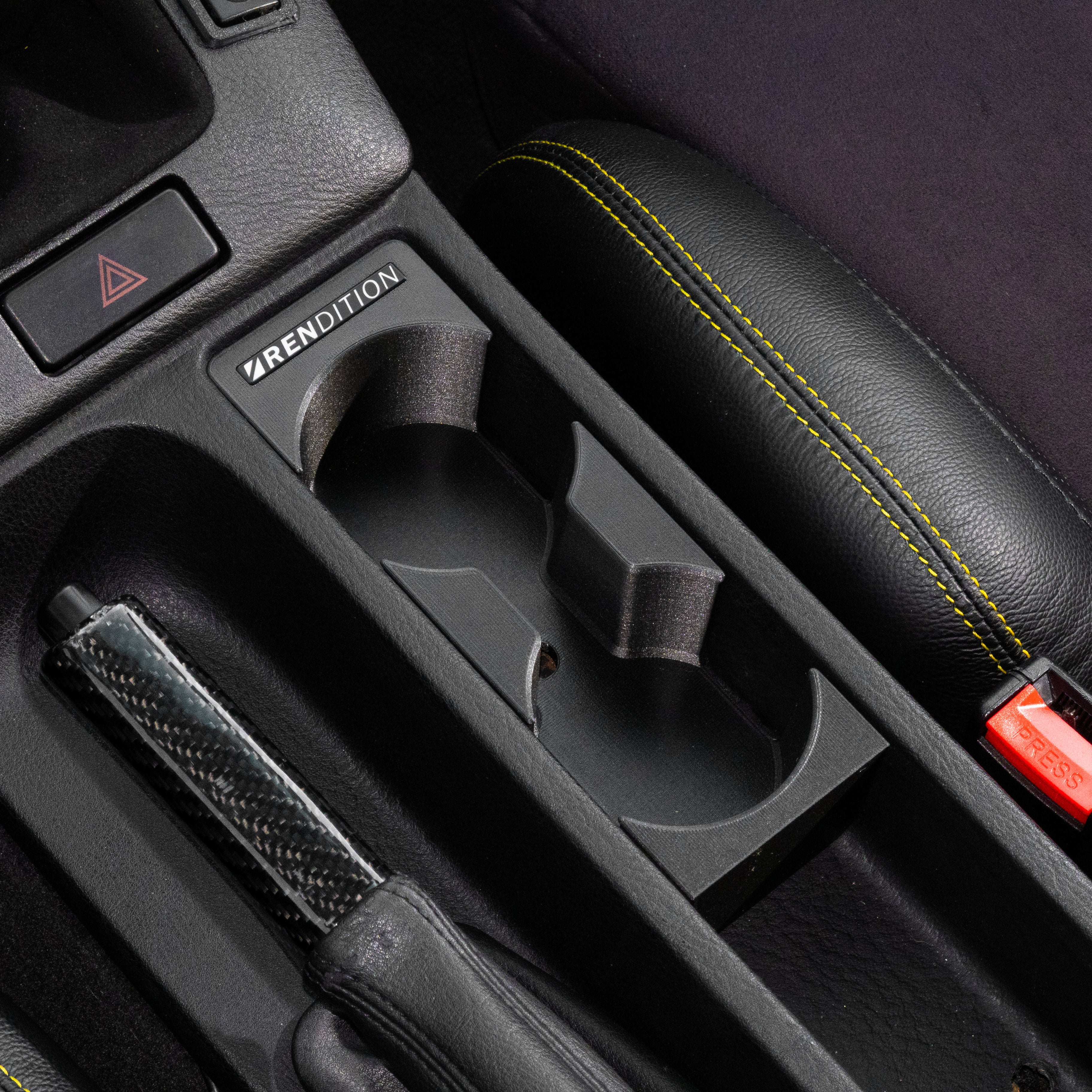 BMW E36 front cup holder STANDARD version dual cupholder OEM replacement V6 fits 1990–2000 3-Series