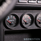 BMW E36 triple gauge bracket for 52mm gauge installation in center console