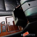 BMW E38 center console drawer conversion with OEM wood cover compatibility