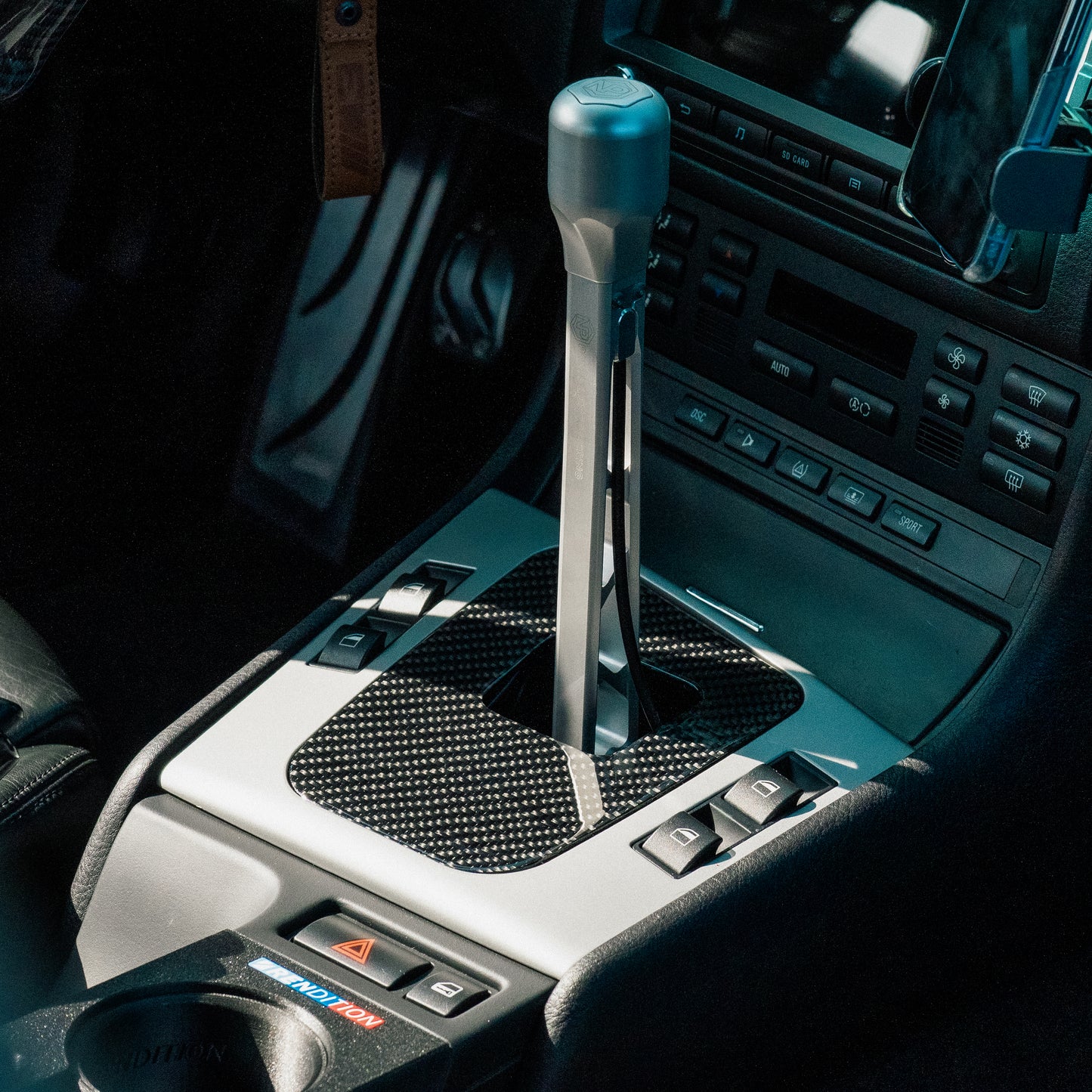 BMW E46 Shift Boot Cover – Carbon Fiber | Textured | Suede