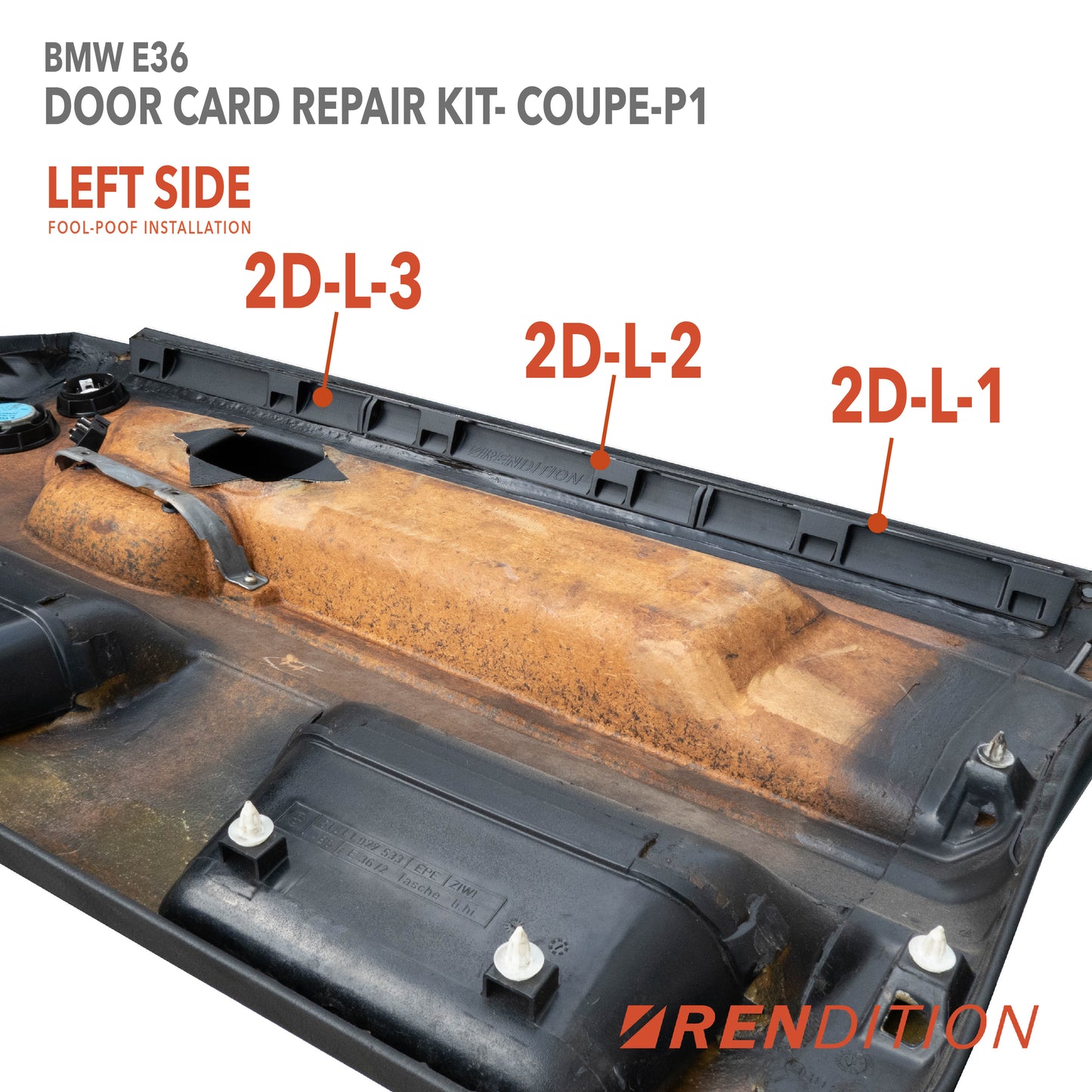 BMW E36 DOOR CARD REPAIR KIT