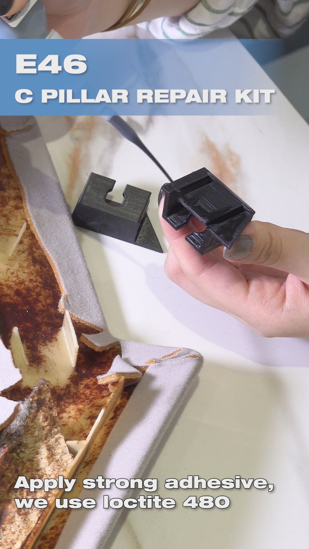 BMW E46 雙門轎跑車 C 柱維修套件