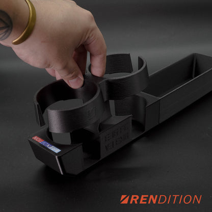 Cup extender accessory for oversized drinks compatible with E36 cup holder
