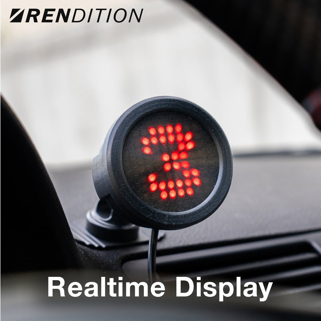 ShiftView digital shift display illuminated during driving