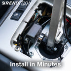 BMW ShiftView gear position indicator mounted near center console