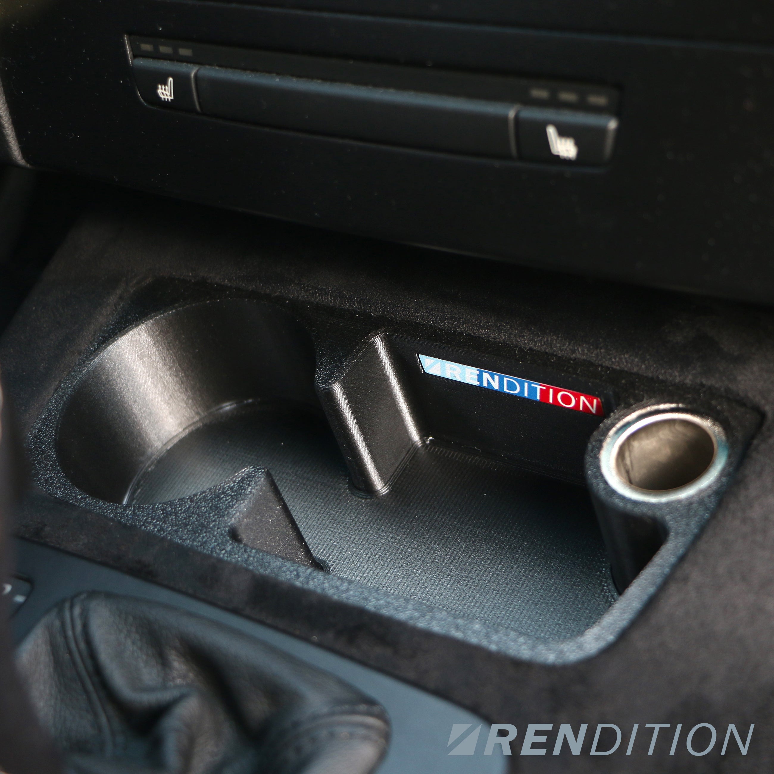 BMW E9X FRONT CUPHOLDER + 12V SOCKET