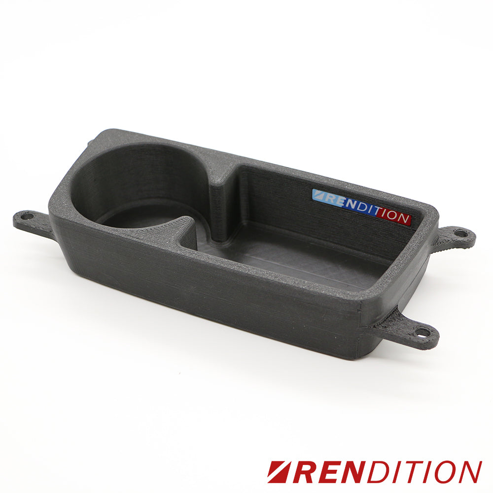 BMW E9X Front Cup Holder (E90 E91 E92 E93) – Rendition Design u0026  Manufacturing