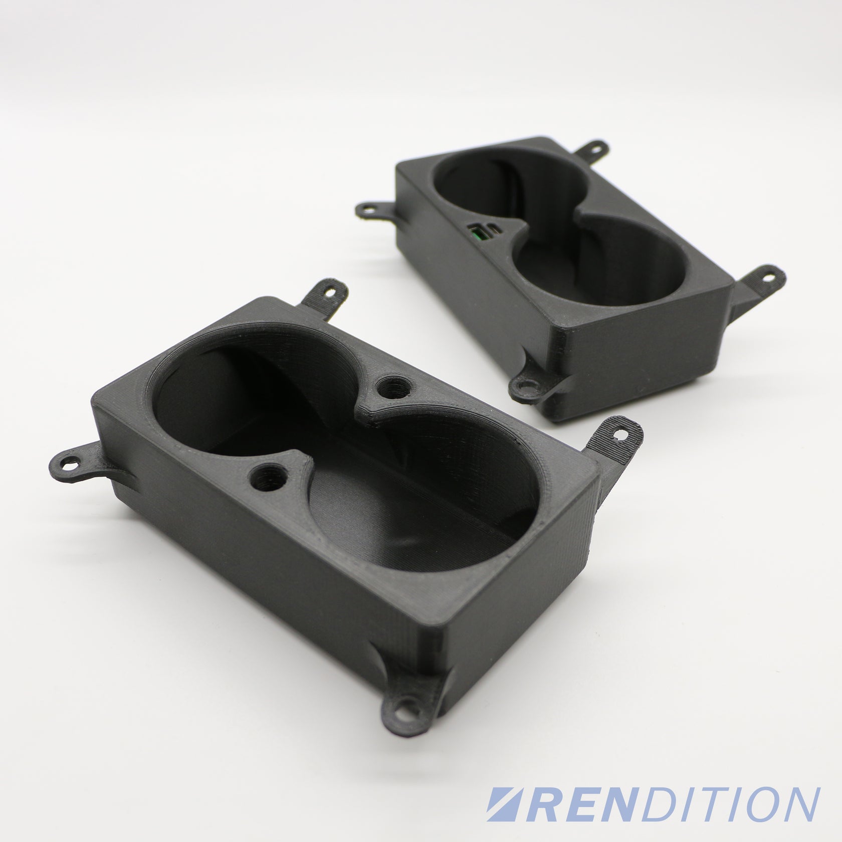 BMW E38 Front Cup Holder & USB Charger Storage Upgrade Rendition